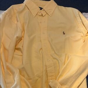 Polo by Ralph Lauren Men's Bright Yellow Button Down Shirt